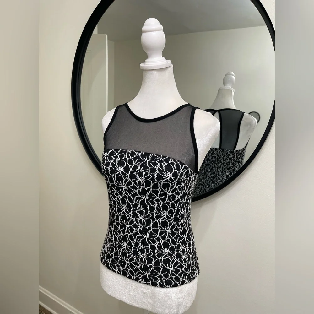 NWT Anthropologie Maeve Illusion Top size Small new black color - Picture 3 of 7